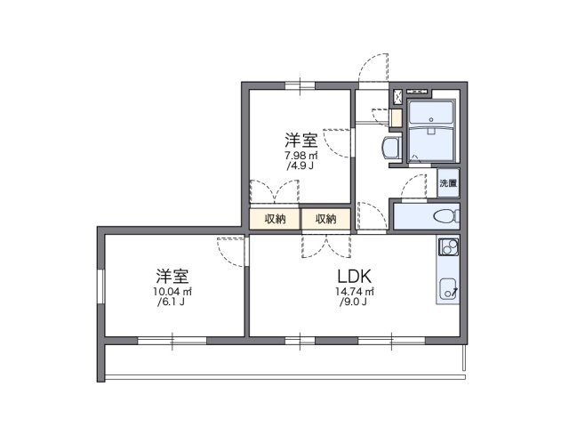 神戸市西区大沢の賃貸物件間取画像
