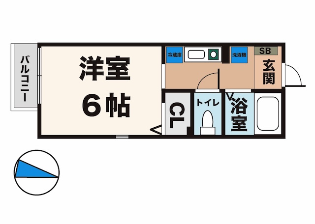 神戸市西区学園東町の賃貸物件間取画像