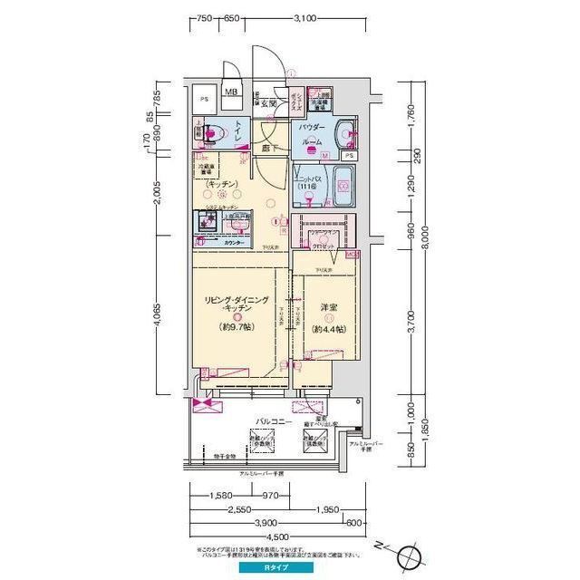 プレサンス神戸セレスティア 1519|神戸市兵庫区西多聞通(神戸高速線高速神戸駅)のマンション間取 プレサンス神戸セレスティア 1519|神戸市兵庫区西多聞通(神戸高速線高速神戸駅)のマンション間取