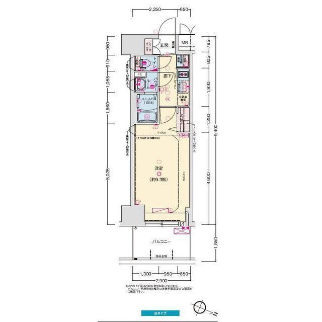 プレサンス神戸セレスティア 0305|神戸市兵庫区西多聞通(神戸高速線高速神戸駅)のマンション間取 プレサンス神戸セレスティア 0305|神戸市兵庫区西多聞通(神戸高速線高速神戸駅)のマンション間取