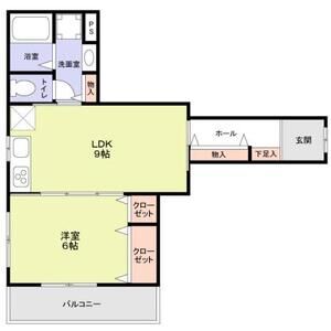 アリビア明神町B棟 202|神戸市須磨区明神町(山陽電鉄線板宿駅)のアパート間取 アリビア明神町B棟 202|神戸市須磨区明神町(山陽電鉄線板宿駅)のアパート間取