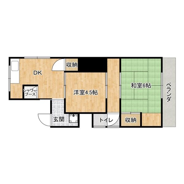 神戸市須磨区妙法寺の賃貸物件間取画像