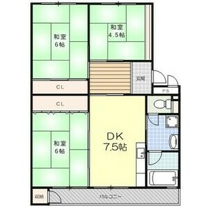 神戸市須磨区一ノ谷町の賃貸物件間取画像