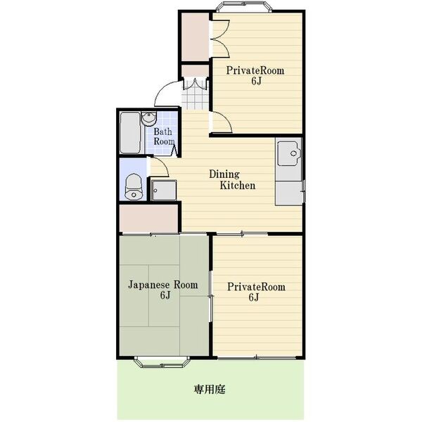 神戸市須磨区東落合の賃貸物件間取画像