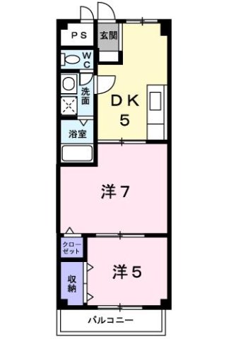 神戸市西区北別府の賃貸物件間取画像