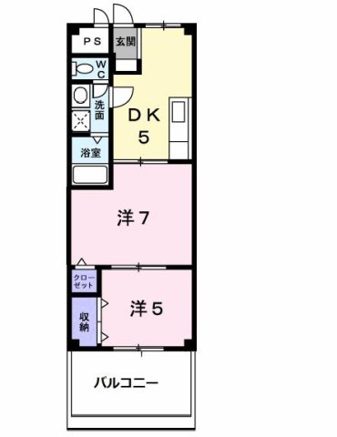 神戸市西区北別府の賃貸物件間取画像