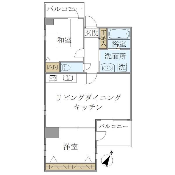 スカイコート 702|神戸市兵庫区塚本通(JR山陽本線兵庫駅)のマンション間取 スカイコート 702|神戸市兵庫区塚本通(JR山陽本線兵庫駅)のマンション間取