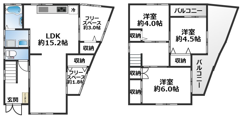 城が山1丁目 貸家 10-38|神戸市垂水区城が山(山陽電鉄線滝の茶屋駅)の貸家間取 城が山1丁目 貸家 10-38|神戸市垂水区城が山(山陽電鉄線滝の茶屋駅)の貸家間取