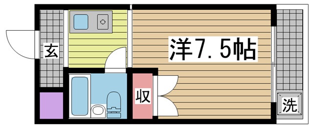 メゾンド六甲パートⅡ 109|神戸市灘区烏帽子町(JR東海道本線(近畿)六甲道駅)のマンション間取 メゾンド六甲パートⅡ 109|神戸市灘区烏帽子町(JR東海道本線(近畿)六甲道駅)のマンション間取