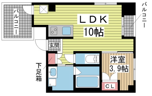 SDグランツ神戸西元町 701|神戸市中央区北長狭通(神戸高速線花隈駅)のマンション間取 SDグランツ神戸西元町 701|神戸市中央区北長狭通(神戸高速線花隈駅)のマンション間取