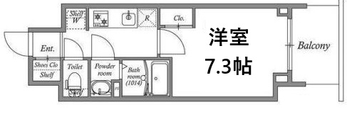 GENOVIA神戸湊川公園 405|神戸市兵庫区福原町(神戸市営地下鉄線湊川公園駅)のマンション間取 GENOVIA神戸湊川公園 405|神戸市兵庫区福原町(神戸市営地下鉄線湊川公園駅)のマンション間取