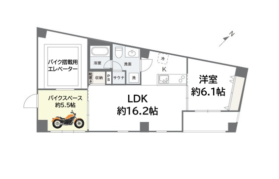 EG-12B 8F|神戸市中央区北長狭通(神戸高速線花隈駅)のマンション間取 EG-12B 8F|神戸市中央区北長狭通(神戸高速線花隈駅)のマンション間取