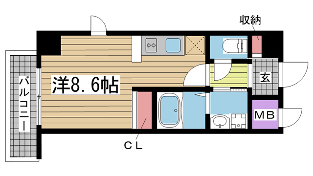 ONLYONE灘南通 801|神戸市灘区灘南通(JR東海道本線(近畿)摩耶駅)のマンション間取 ONLYONE灘南通 801|神戸市灘区灘南通(JR東海道本線(近畿)摩耶駅)のマンション間取