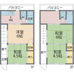 前田文化A棟 1階5(メゾネッ|神戸市須磨区妙法寺(神戸市営地下鉄線妙法寺駅)のアパート間取 前田文化A棟 1階5(メゾネッ|神戸市須磨区妙法寺(神戸市営地下鉄線妙法寺駅)のアパート間取