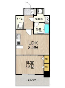 プレジオ神戸WEST 1302|神戸市兵庫区三川口町(JR山陽本線兵庫駅)のマンション間取 プレジオ神戸WEST 1302|神戸市兵庫区三川口町(JR山陽本線兵庫駅)のマンション間取