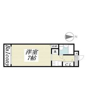 メゾン・ド・六甲パートⅢ 507|神戸市灘区浜田町(JR東海道本線(近畿)六甲道駅)のマンション間取 メゾン・ド・六甲パートⅢ 507|神戸市灘区浜田町(JR東海道本線(近畿)六甲道駅)のマンション間取