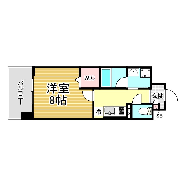 Eastern Wells 702|神戸市兵庫区三川口町(JR山陽本線兵庫駅)のマンション間取 Eastern Wells 702|神戸市兵庫区三川口町(JR山陽本線兵庫駅)のマンション間取
