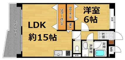 神戸市東灘区御影の賃貸物件間取画像