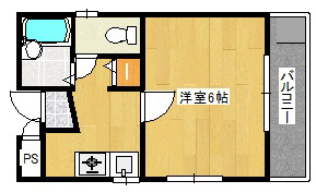 神戸市中央区国香通の賃貸物件間取画像