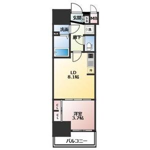神戸市兵庫区須佐野通の賃貸物件間取画像
