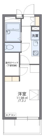 西宮市山口町金仙寺の賃貸物件間取画像