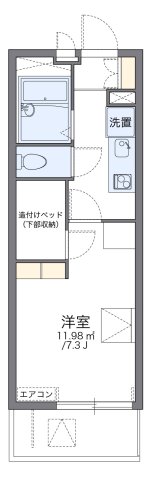 西宮市山口町金仙寺の賃貸物件間取画像