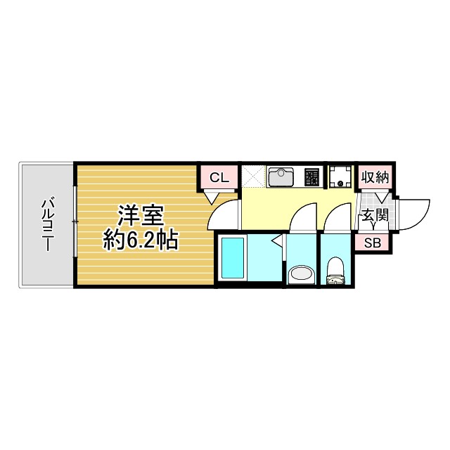 プレサンス神戸水木通ルミエス 1204|神戸市兵庫区水木通(神戸高速線新開地駅)のマンション間取 プレサンス神戸水木通ルミエス 1204|神戸市兵庫区水木通(神戸高速線新開地駅)のマンション間取