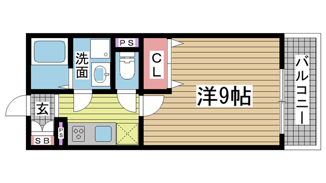 ルネドールマノ 106|神戸市長田区真野町(JR山陽本線新長田駅)のマンション間取 ルネドールマノ 106|神戸市長田区真野町(JR山陽本線新長田駅)のマンション間取