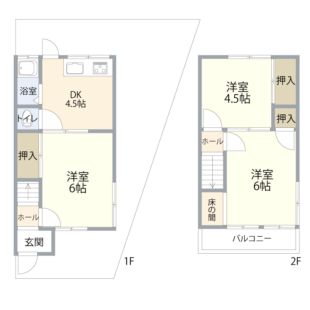 神戸市垂水区西舞子の賃貸物件間取画像