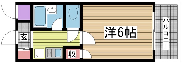 神戸市東灘区御影塚町の賃貸物件間取画像