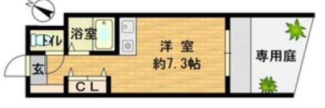 神戸市灘区篠原中町の賃貸物件間取画像