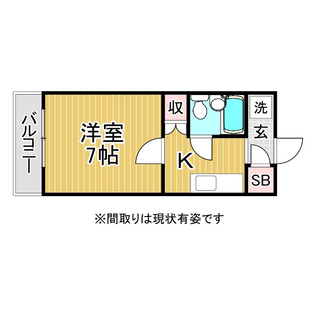 コーポアガペ 405|神戸市東灘区深江本町(阪神本線深江駅)のマンション間取 コーポアガペ 405|神戸市東灘区深江本町(阪神本線深江駅)のマンション間取