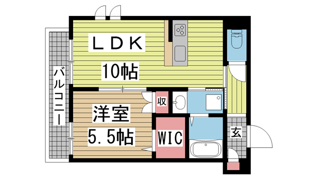 スクエア摩耶 101|神戸市灘区船寺通(阪神本線西灘駅)のアパート間取 スクエア摩耶 101|神戸市灘区船寺通(阪神本線西灘駅)のアパート間取