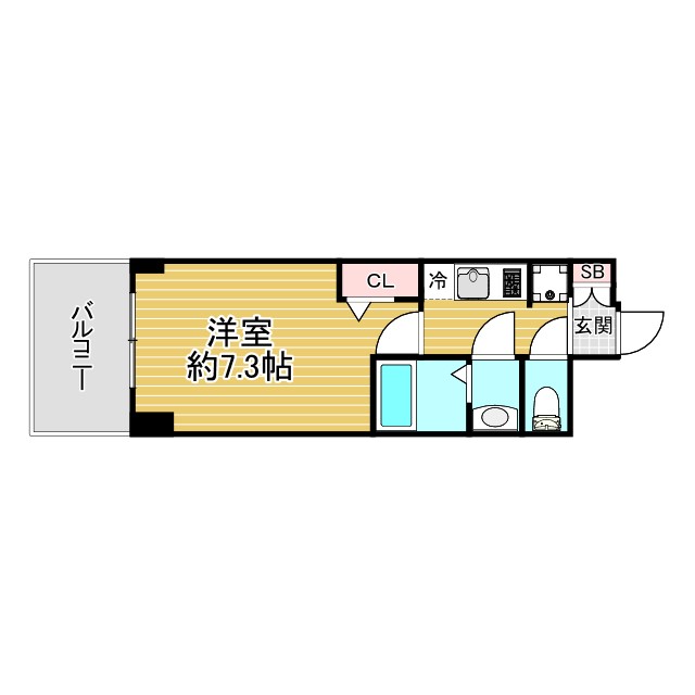 プレサンス神戸セレスティア 223|神戸市兵庫区西多聞通(JR東海道本線(近畿)神戸駅)のマンション間取 プレサンス神戸セレスティア 223|神戸市兵庫区西多聞通(JR東海道本線(近畿)神戸駅)のマンション間取