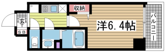 プレサンス神戸キュリオ 1406|神戸市中央区相生町(JR東海道本線(近畿)神戸駅)のマンション間取 プレサンス神戸キュリオ 1406|神戸市中央区相生町(JR東海道本線(近畿)神戸駅)のマンション間取