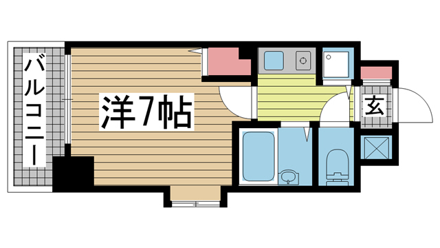 エステムコート神戸西 805|神戸市兵庫区浜崎通(JR山陽本線兵庫駅)のマンション間取 エステムコート神戸西 805|神戸市兵庫区浜崎通(JR山陽本線兵庫駅)のマンション間取