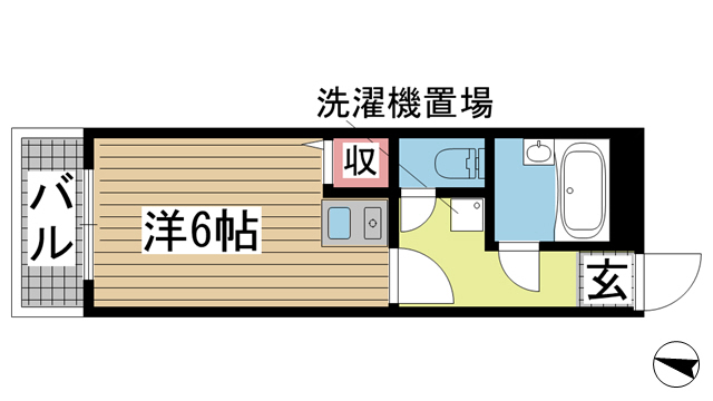 神戸市東灘区本山南町の賃貸物件間取画像
