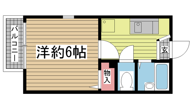 神戸市灘区深田町の賃貸物件間取画像