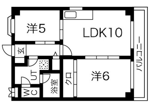 神戸市東灘区西岡本の賃貸物件間取画像