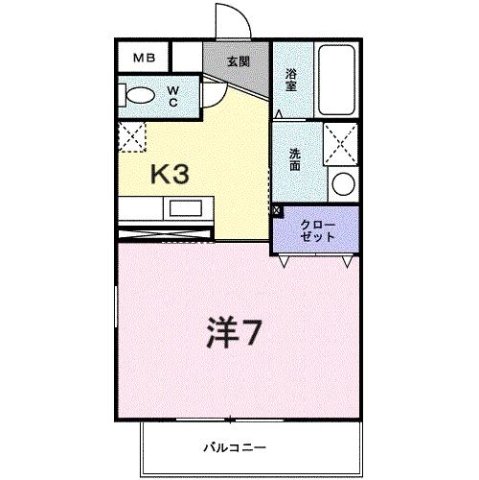 神戸市北区鈴蘭台北町の賃貸物件間取画像