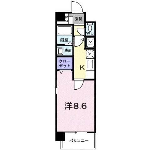 神戸市北区鈴蘭台東町の賃貸物件間取画像