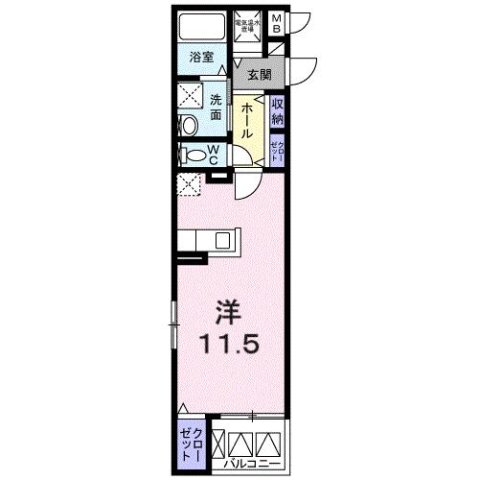 神戸市東灘区魚崎南町の賃貸物件間取画像