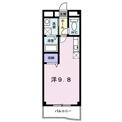 西宮市津門綾羽町の賃貸物件間取画像