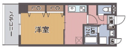 神戸市兵庫区駅南通の賃貸物件間取画像