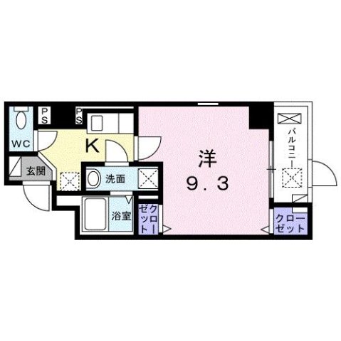 西宮市松下町の賃貸物件間取画像
