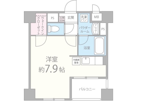神戸市東灘区本庄町の賃貸物件間取画像