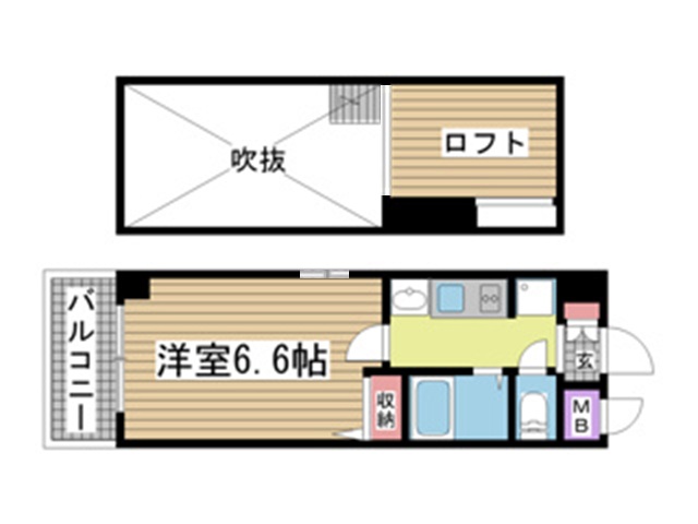 神戸市中央区南本町通の賃貸物件間取画像