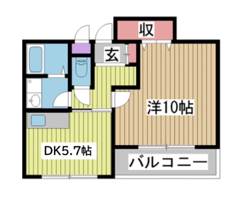 神戸市中央区割塚通の賃貸物件間取画像