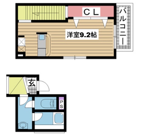 神戸市灘区深田町の賃貸物件間取画像