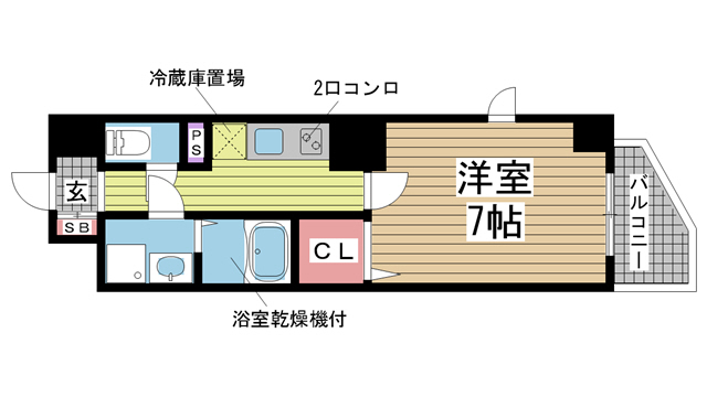 神戸市中央区元町通の賃貸物件間取画像